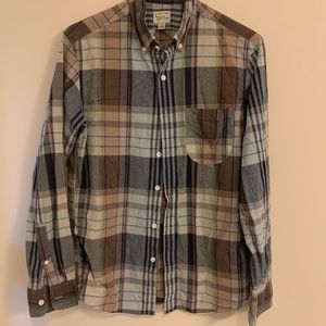 Indian Madras for J Crew men’s button down, slim